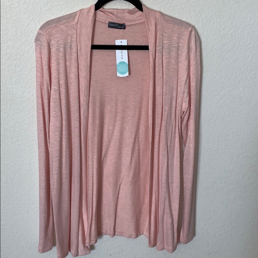 Launderdale drape knit cardigan